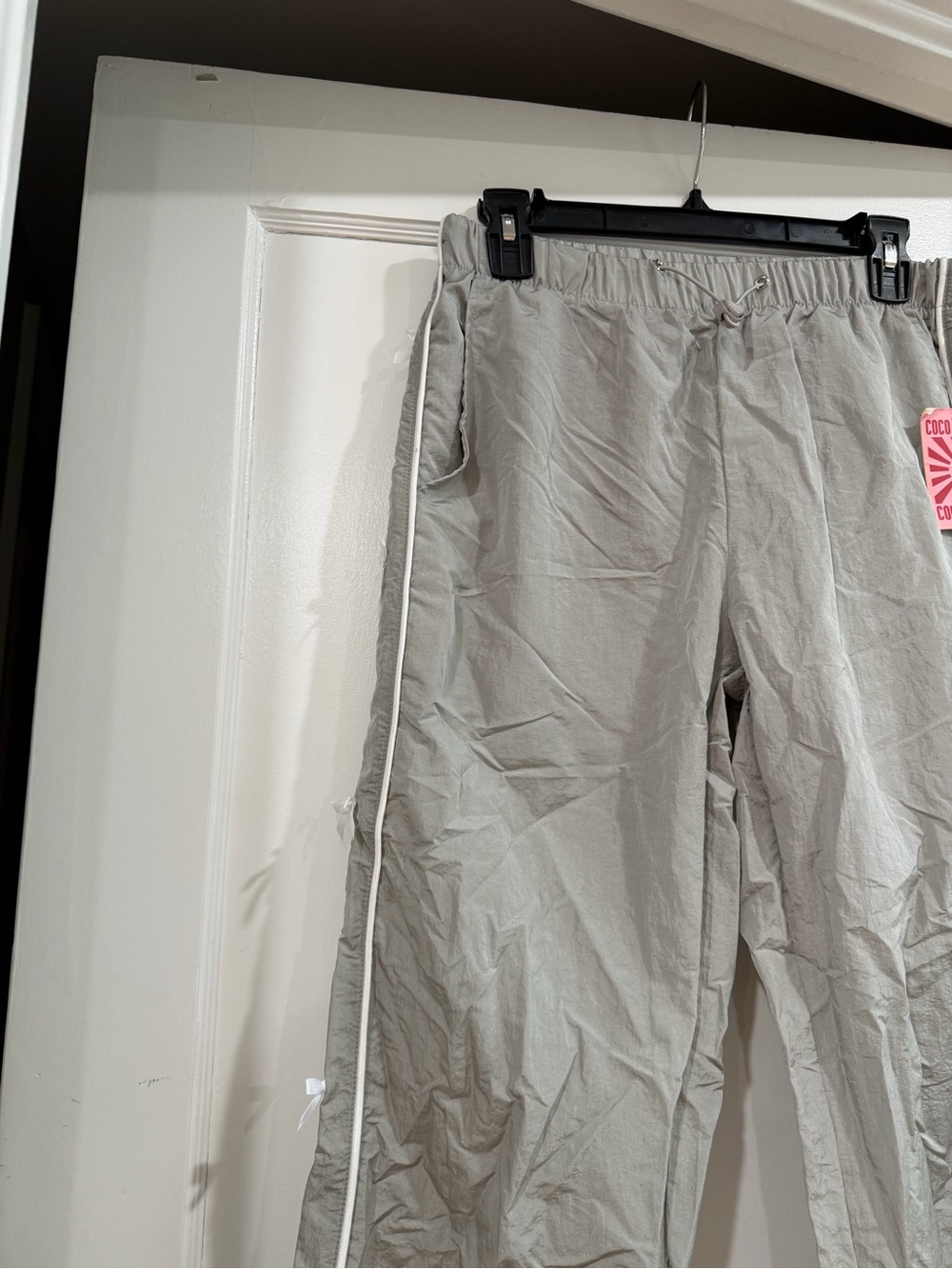 COCO & SHAY Light Gray Elastic Waist Pants large - Picture 5 of 10